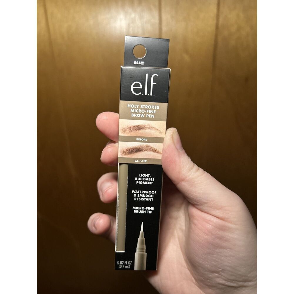 e.l.f. Holy Strokes Micro-Fine Brow Pen - Taupe - Waterproof New In Box NIB